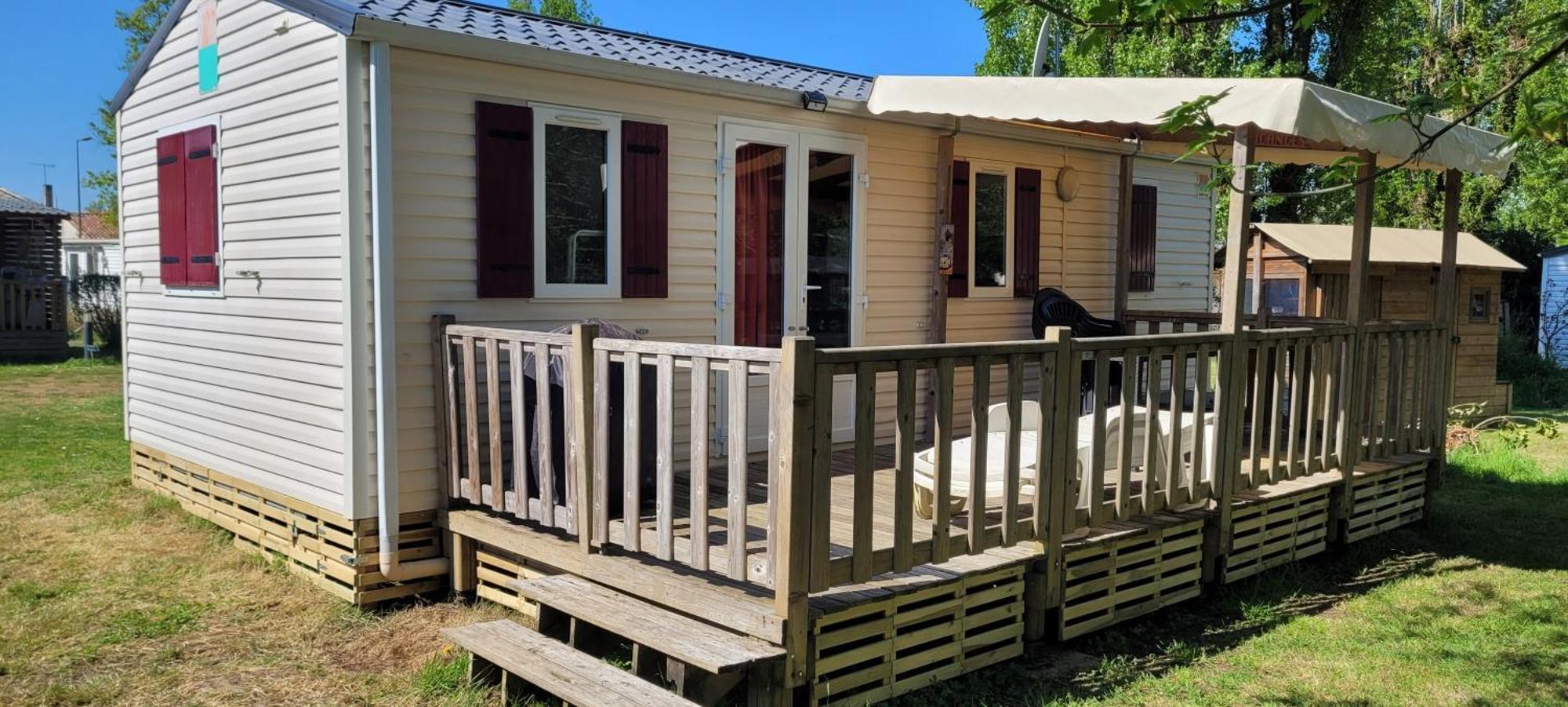Mobil-Home Le Petit Paradis Vendeen Camping 3 Etoiles 7Km Des Plages Avrillé Eksteriør bilde